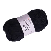 Pletena preja Gina / Jeans Plus 100 g - (53) črna
