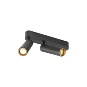Slv LED spot svjetiljka GRIP! M, stropna, crno/zlatna, 28W, IP20