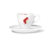 Julius Meinl bijela porculanska šalica s tanjuricem za Melange 105 ml