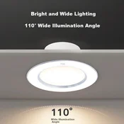 Foshan Lighting LED ugradna lampa, 9W, Srebrna