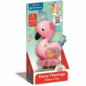 Interaktivni ropotuljica flamingo s svetlobo in zvokom - Clementoni