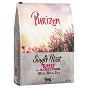 Snižena cijenš 3 x 2,5 kg Purizon - Single Meat puretina s cvijetom vrijeska 3 x 2,5 kg