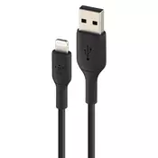 BELKIN USB za iPhone / iPad Lightning MFi kabel, polnjenje in sinhronizacija, Belkin 1m - crn, (20524318)