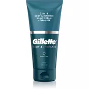 Gillette Body&Intimate 2in1 Shave Cream krema za britje za moške 150 ml