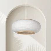 Steinhauer Visoka svetilka Sparkled Light, črna/siva platnina, O 60 cm - Dnevna soba/jedilnica - črna, svetlo siva - Tkanine/tekstil