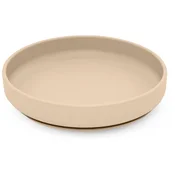 PETITE&MARS Silikonski krožnik z vakuumom 6m+ Take&Match, peščeno rjava