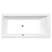 POLYSAN CLEO Pravokotni Beli Mat Kopalniška Kad 180x90x48cm