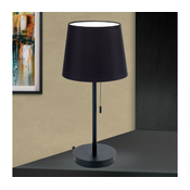 Orion LA 4-1205/1 - Stona lampa sa USB portom LUDWIG 1xE27/40W/230V crna
