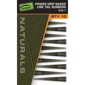 Sistem FOX EDGES™ NATURALS POWER GRIP NAKED LINE TAIL RUBBERS - SIZE 7