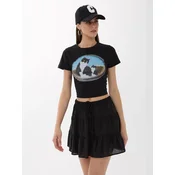 Hiccup Majica brokat/črna/bela