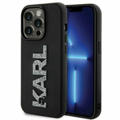 Karl Lagerfeld originalna maskica za iPhone 15 Pro Max KLHCP15X3DMBKCK: crna