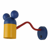 Modra stenska svetilka o 8 cm Mouse – GTV