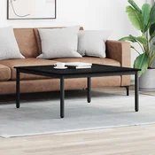 vidaXL Klubska miza Črna Orehovina 100 x 100 x 45 cm Konstruiran les