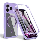 Hibridni Full body ovitek Techsuit ColorVerse 360 MagSafe za iPhone 17 Pro Max - purple