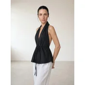 ARMIE Bluza The Emma Halterneck Top črna