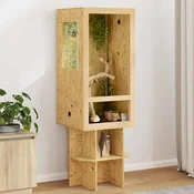 vidaXL Terarij Smeđa 50 x 50 x 130 cm OSB