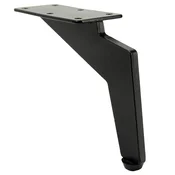 BB Noga za pohištvo Loft, črna mat, višina 12 cm