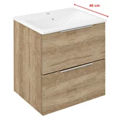 CIRASA Vanity Unit 48x54x39cm, hrast Alabama - Rjava - 48x54x39 cm - Sapho - CIRASA - 24 - MDF/laminat - 480 - 540 - 390 - 14