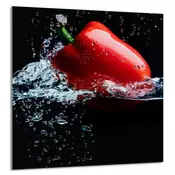 shumee STEKLENA PLOŠČA ZA KUHINJO 60x65 Paprika