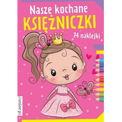 POBARVANKA NAŠE LJUBLJENE PRINCESKE s 74 nalepkami