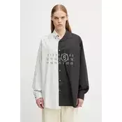 Srajca MM6 Long-Sleeved Shirt Black 48