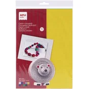 Valoviti karton, 297x210 mm, 10 listova, APLI Kids, razne boje 13826