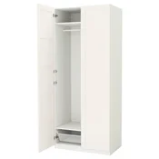PAX/BERGSBO Garderobna omara, bela/bela, 100x60x236 cm