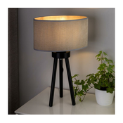 Duolla - Stona lampa OVAL, 1xE27/15W/230V, precnik 30 cm, siva