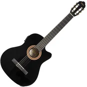 Valencia VC104CE 4/4 Black Elektro klasicna gitara (Kao novo)