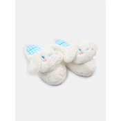 Sinsay - Papuce s veštackim krznom i vezom Cinnamoroll - belo