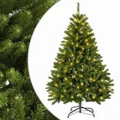 Vidaxl Umetno Zložljivo Božično Drevo 120 cm 150 LED Toplo bela