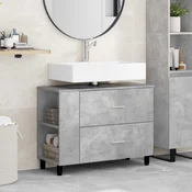 Toaletna jedinica Betonska siva 80 x 35 x 60 cm