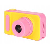 Otroški fotoaparat s petimi igrami, Full HD, roza