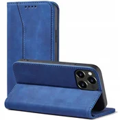 HURTEL Magnetni ovitek Fancy s preklopnim stojalom za iPhone 14 Pro, moder