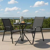 Leknes komplet dve stolice + Bistro stocic