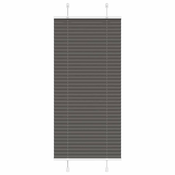 Plisirana roleta crna 65x150 cm širina tkanine 64,4 cm
