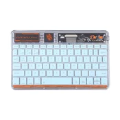 Tastatura Coteci Punk 84012 Wireless transparent plava
