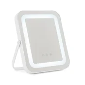 COSTWAY Okroglo kozmetično ogledalo z LED-osvetlitvijo, (5000357821)
