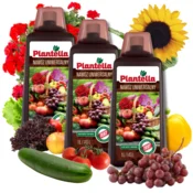 shumee PLANTELLA Univerzalno gnojilo za zelenjavo, sadje in cvetje sadnega drevja 3x1L