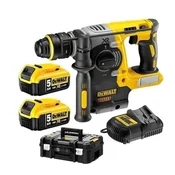 DeWalt Sds-Plus 18V 2,1J 2x5,0Ah Xr Li-Ion brezkrtačno vrtalno kladivo + ročaj Dch274P2T