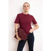 Trendyol Milla Ženska majica TWOSS26TS00080, Bordo
