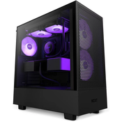 NZXT H5 Flow RGB Kucište ATX Mid-Tower, 2x F140, A-RGB ?ezgro ventilatora, Crno