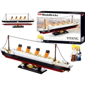 Sluban ModelBricks Klocki Statek TITANIC łódź 481 element B0835 Okręt 1:700
