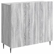 Vidaxl Strani šal Siva Sonoma 89 x 34,5 x 82 cm Inženirski les