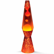 slomart svetilka lava itotal rdeča oranžna kristal plastika 40 cm