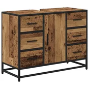 Vidaxl Kopalniška omarica Star les 80 x 33 x 60 cm Konstruiran les