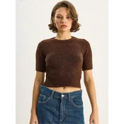 Bianco Lucci Pulover Pullover temno rjava