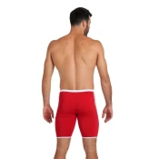 Mens swimsuit arena icons swim jammer solid red/white xl - uk38