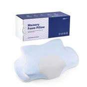 INF Vratni vzglavnik iz spominske pene z ledeno prevleko Grey+Blue, (5000286728)