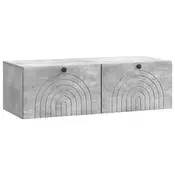 TV ormar za zid Betonska siva 99 x 41 x 30 cm Konstruirano drvo